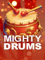 Mighty Drums slot art from Springbok